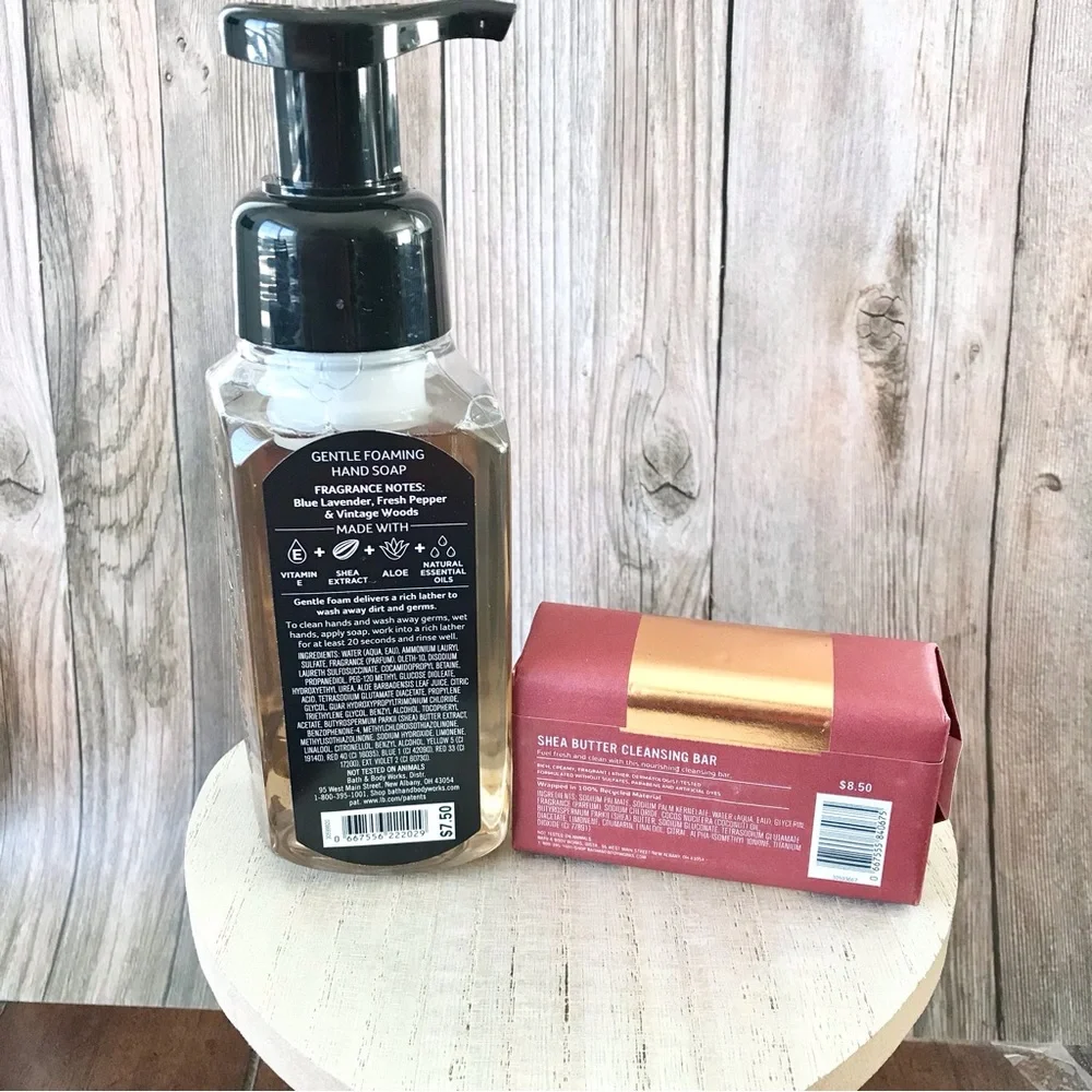 🆕(MEN) Vintage Foaming Hand Soap and Bourbon Cleansing Bar